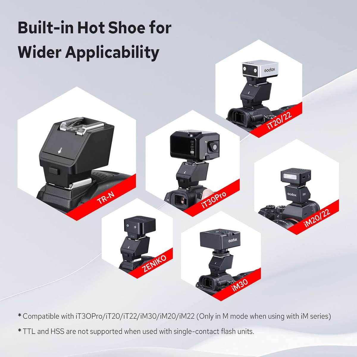 Godox TR TTL Hot Shoe Riser, Type:TR-N For Nikon
