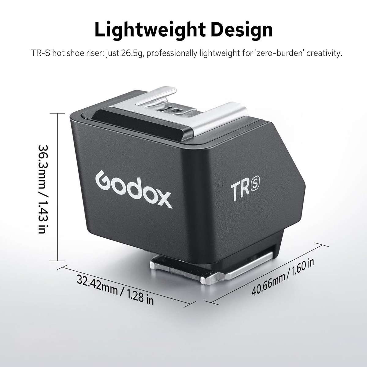 Godox TR TTL Hot Shoe Riser, Type:TR-S For Sony