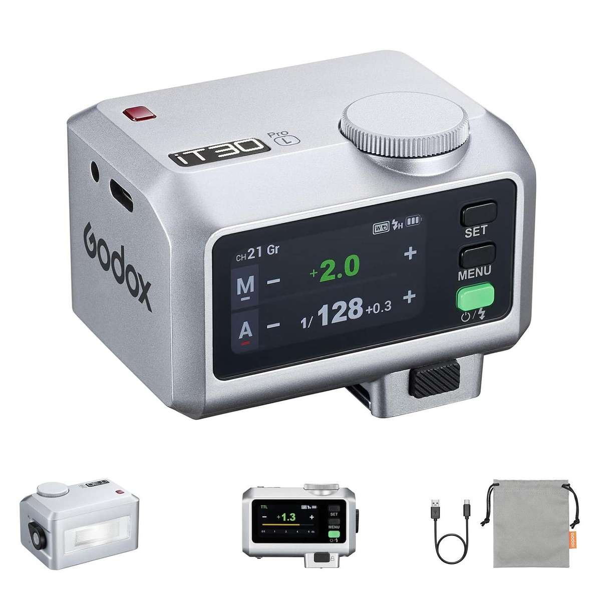 Godox iT30 Pro TTL Mini iFlash Camera Flash Light, Model:iT30 Pro L For Leica(Black)
