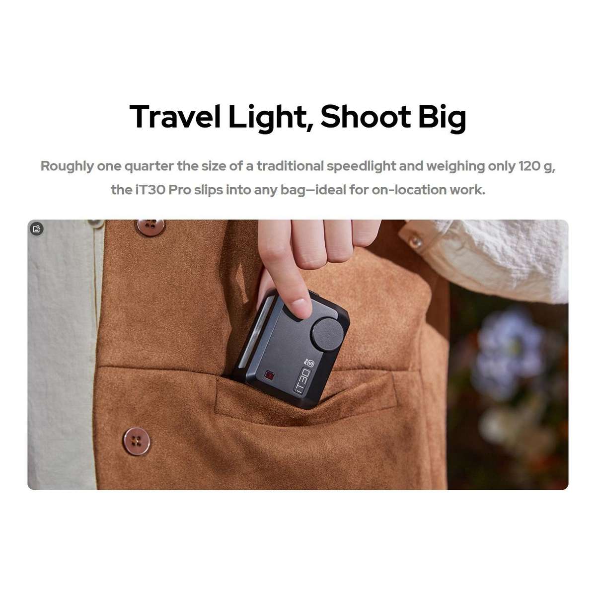 Godox iT30 Pro TTL Mini iFlash Camera Flash Light, Model: iT30 Pro S For Sony(Black)
