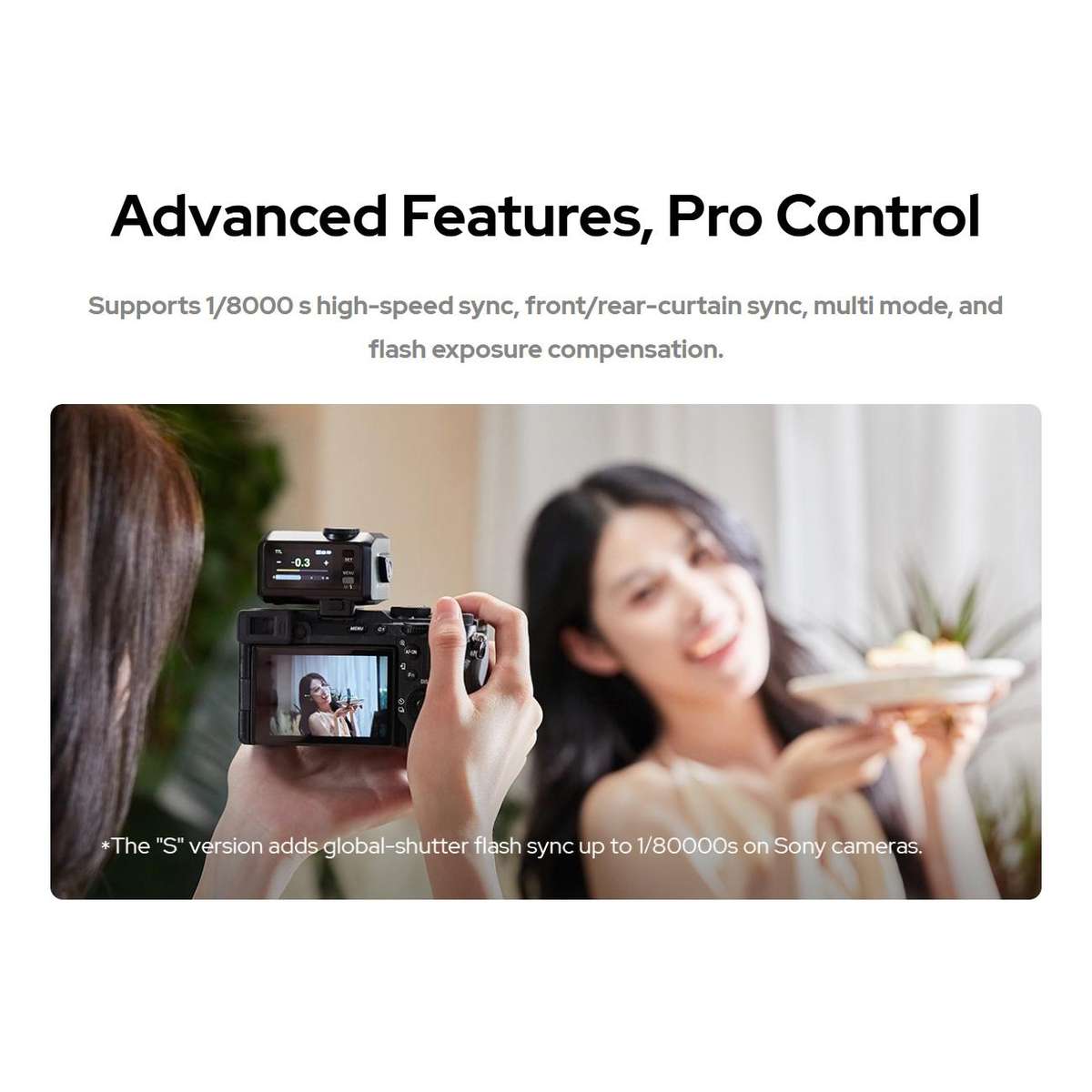 Godox iT30 Pro TTL Mini iFlash Camera Flash Light, Model: iT30 Pro S For Sony(Black)