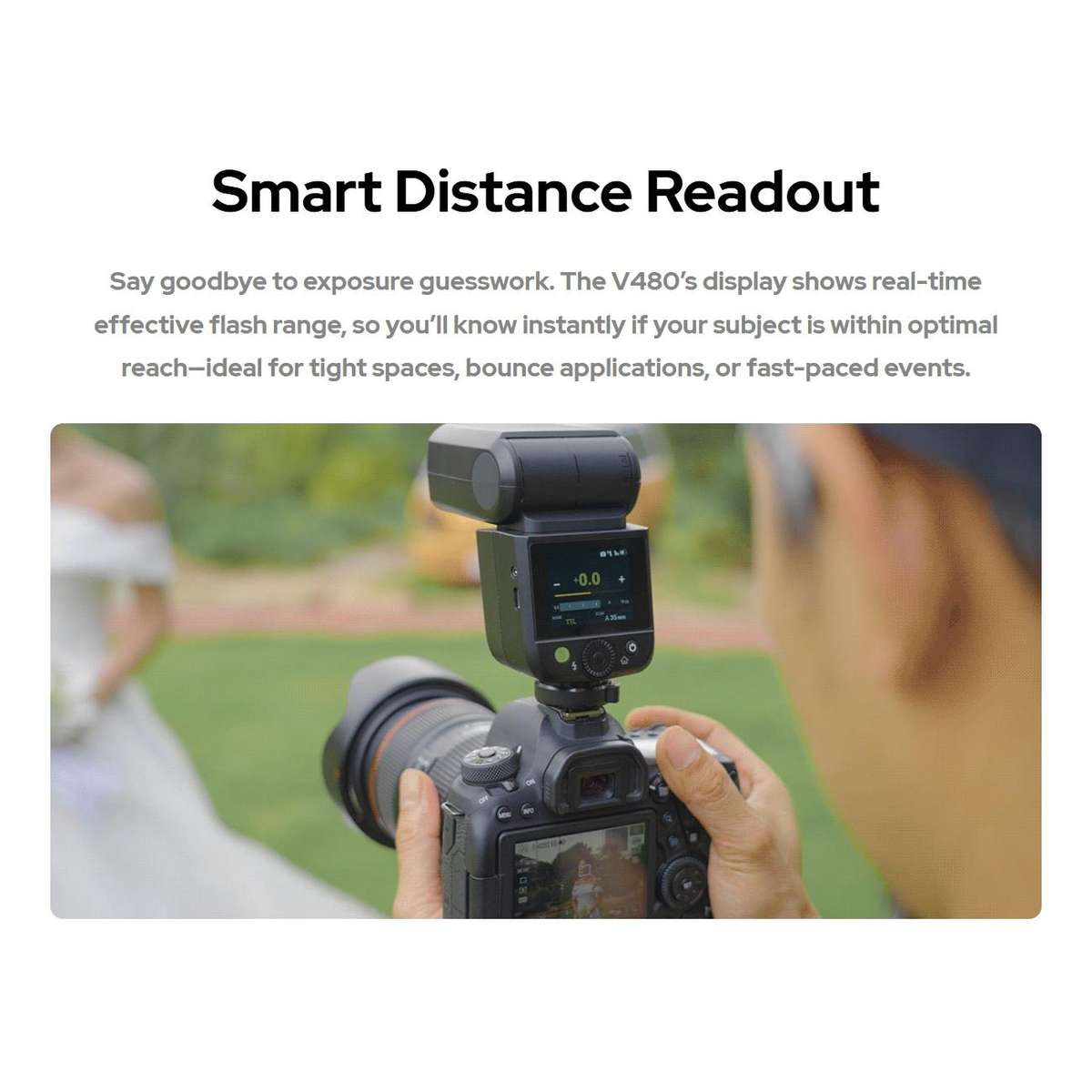 Godox V480 TTL Li-ion Round Head Camera Flash For Canon(EU Plug)
