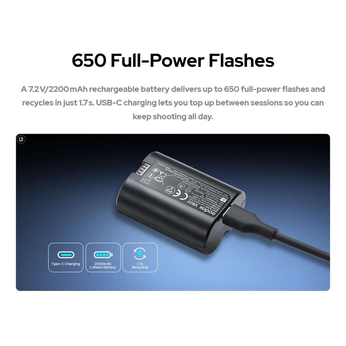 Godox V480 TTL Li-ion Round Head Camera Flash For Canon(EU Plug)