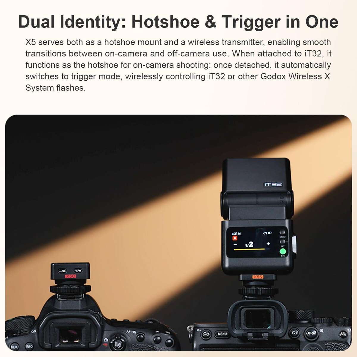 Godox X5 TTL Wireless Flash Trigger For Sony(Black)
