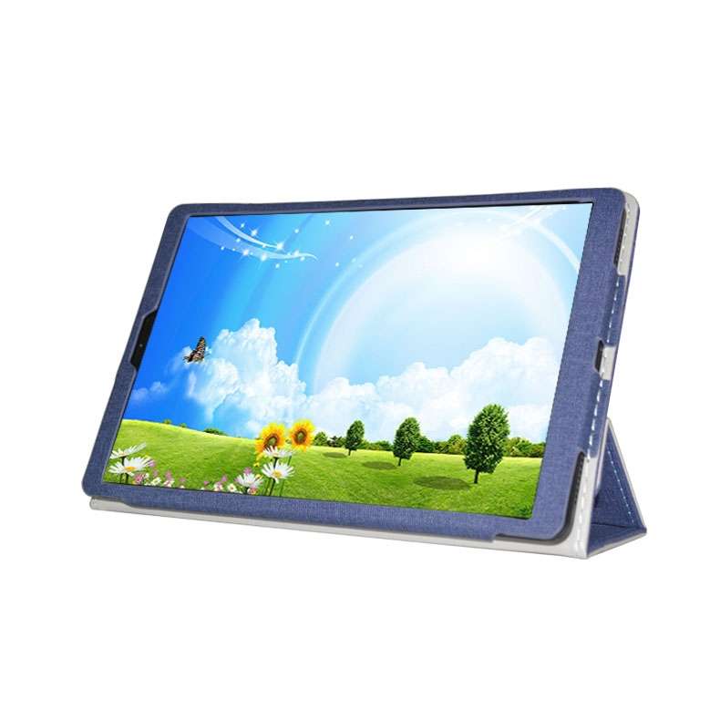 For Alldocube iPlay 30 Pro Anti-slip Texture Horizontal Flip Leather Protective Case wi ... (Blue)