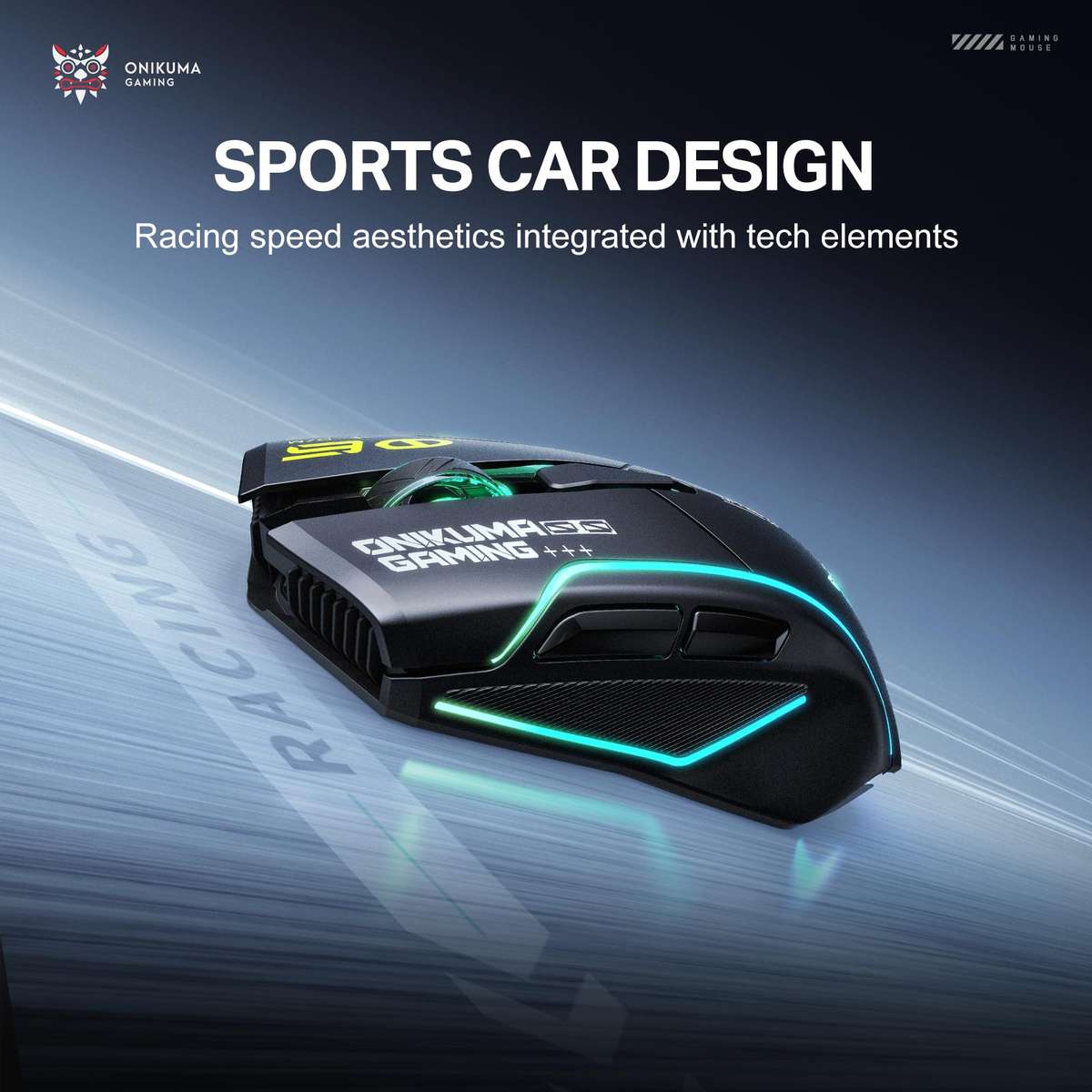 ONIKUMA DM06 RGB Three-mode E-sports Gaming Mouse