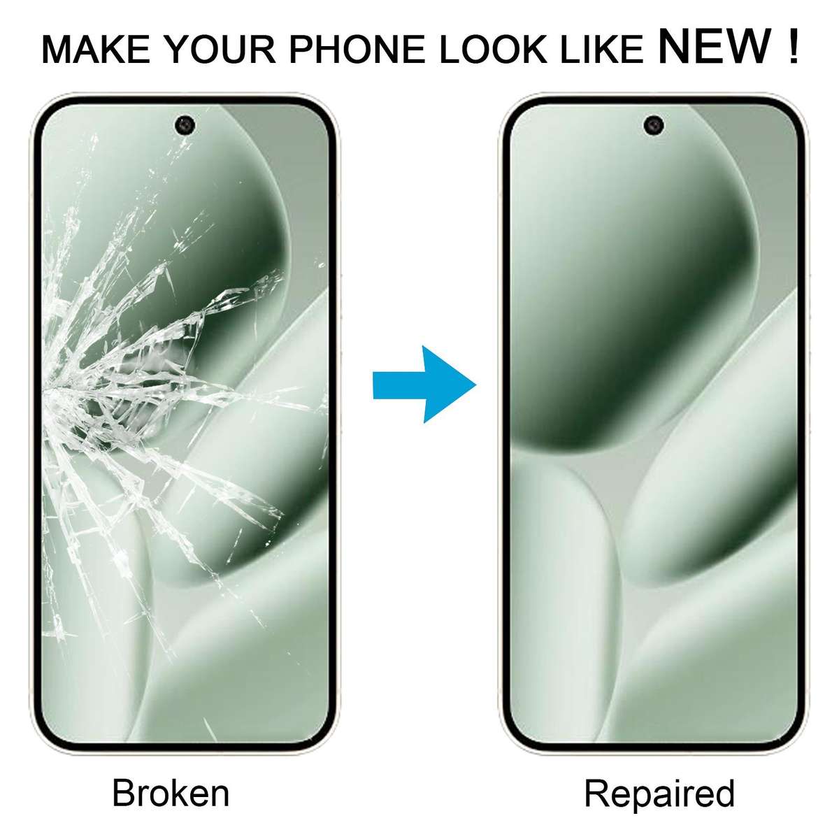 For Google Pixel 10 Pro XL 5pcs Front Screen Outer Glass Lens with OCA Optically Clear Adhesive