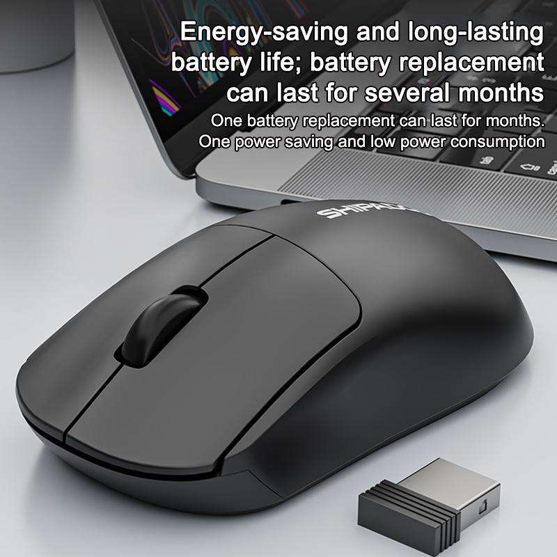 SHIPADOO W200 Office And Gaming 2.4G Wireless Mouse(Black)