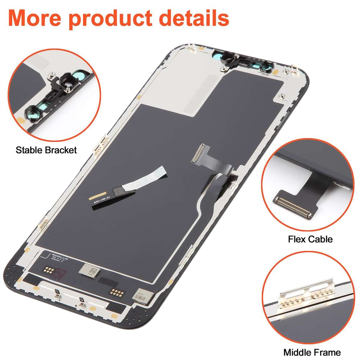 RJ Soft OLED Screen For iPhone 12 Pro Max