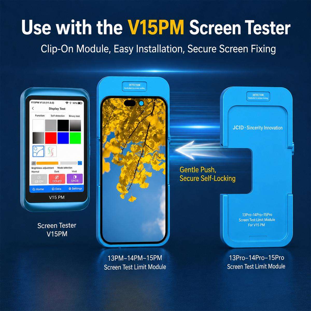 JCID V15PM Specialized EDP Model Screen Test Limit Module for iPhone 13 Pro Max/14 Pro Max/15 Pro Ma
