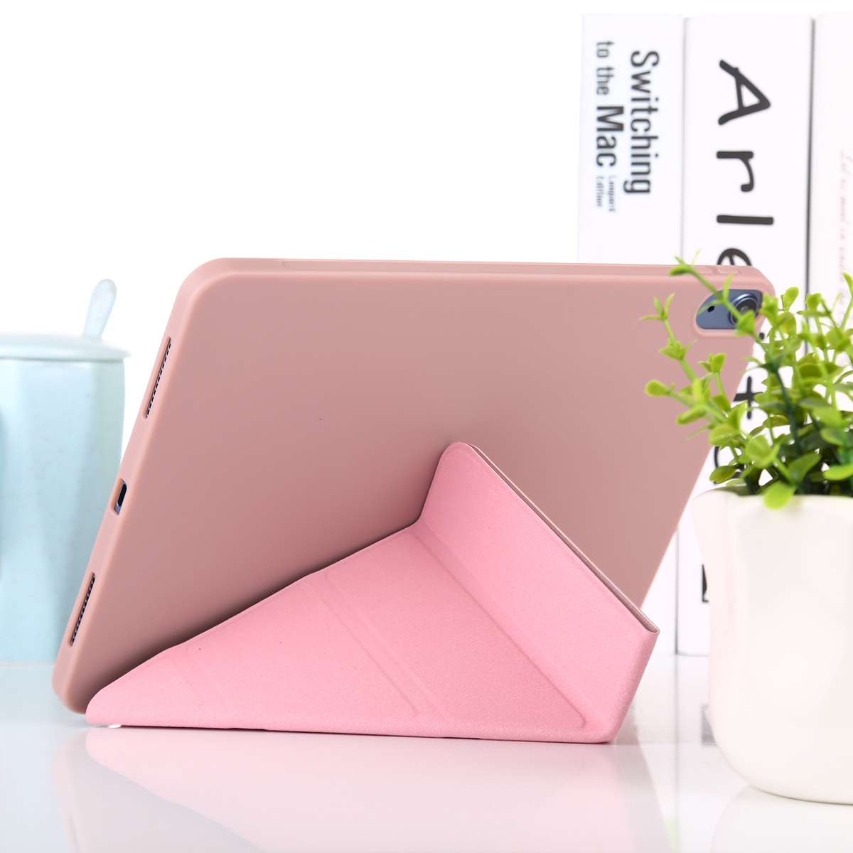 TPU Horizontal Deformation Flip Leather Case with Holder For iPad Air 2022 / 2020 10.9(Rose Gold)