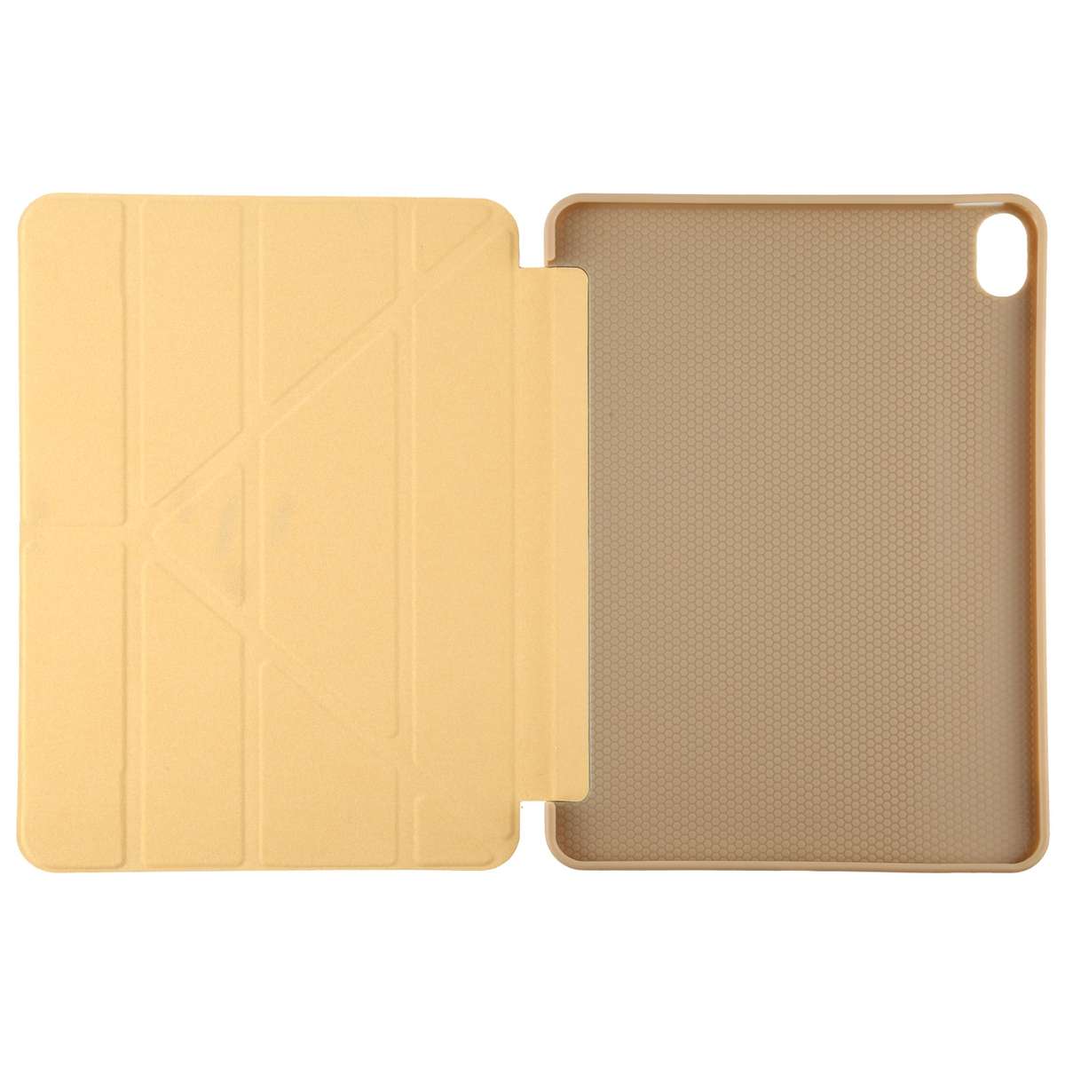 TPU Horizontal Deformation Flip Leather Case with Holder For iPad Air 2022 ... (Champagne Gold)