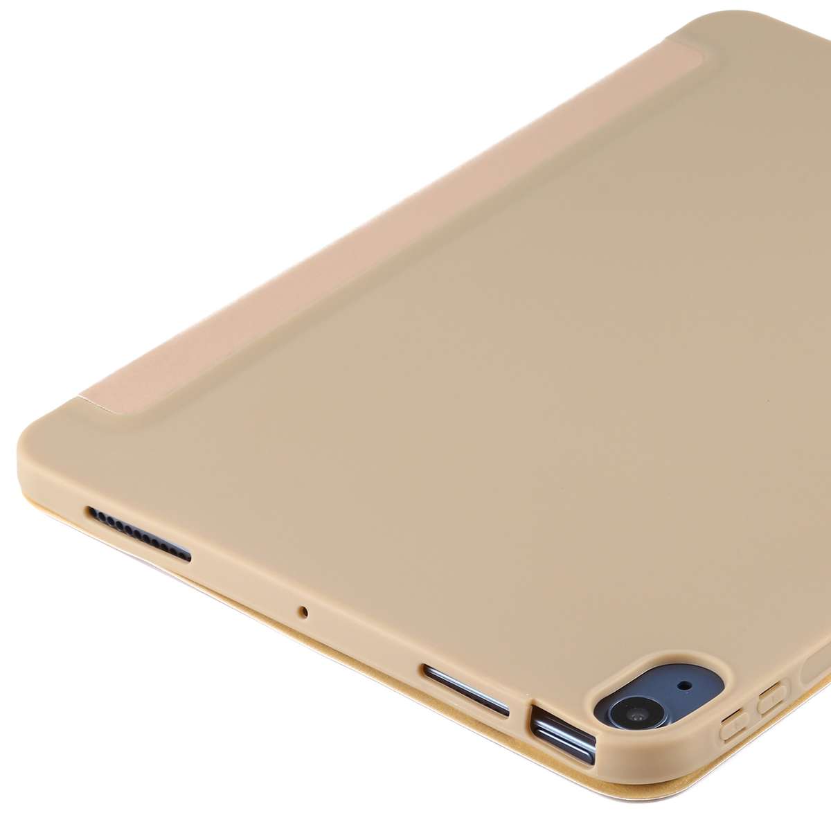 TPU Horizontal Deformation Flip Leather Case with Holder For iPad Air 2022 ... (Champagne Gold)
