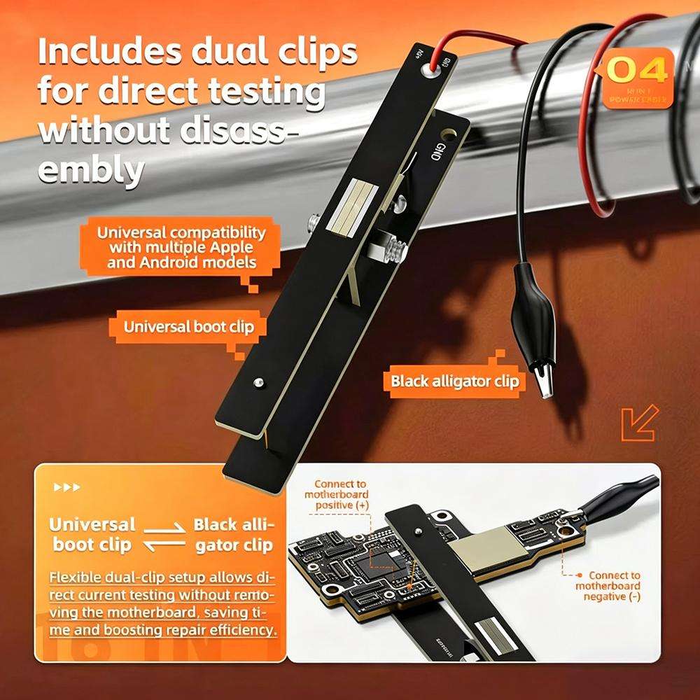 MR.YANG D03 16 in 1 Charging Boot DC Power Detection Cable for iPhone 8-17 Pro Max / Android