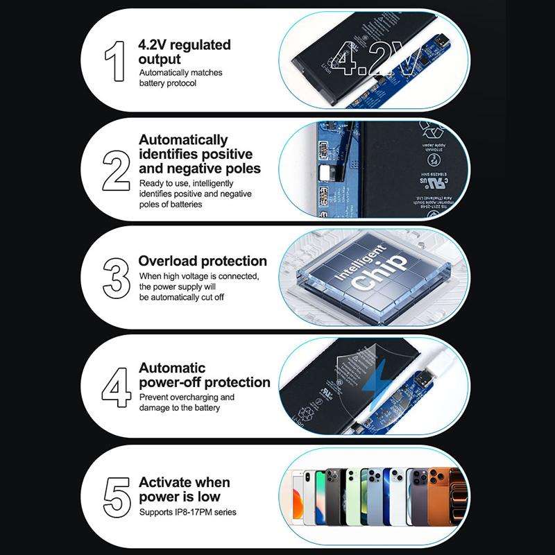 SUNSHINE SS-903 SE Battery Charging Activation Board for iPhone 8-16 Pro Max / SE2 / SE3