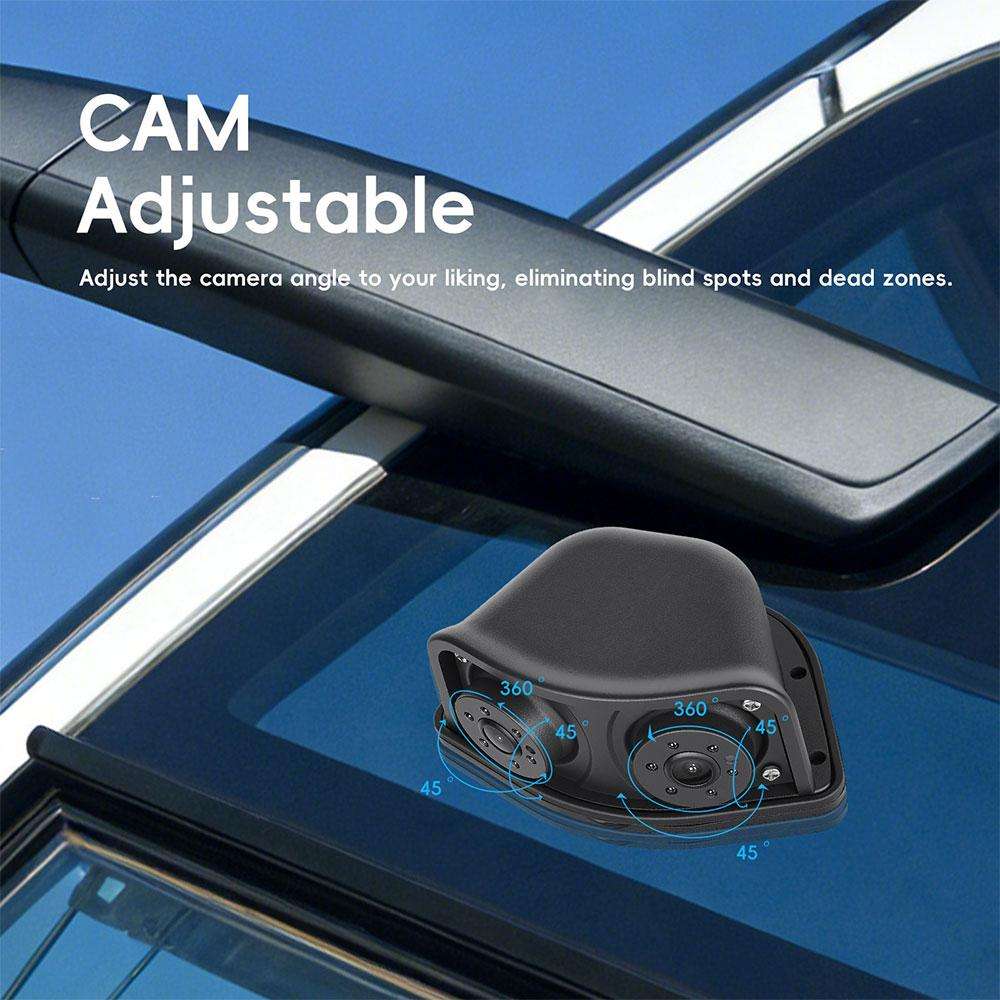 10.36 inch Trucks Electronic Rear-View Mirror Digital HD Wired Touchscreen with BSD DVRs, Type:with