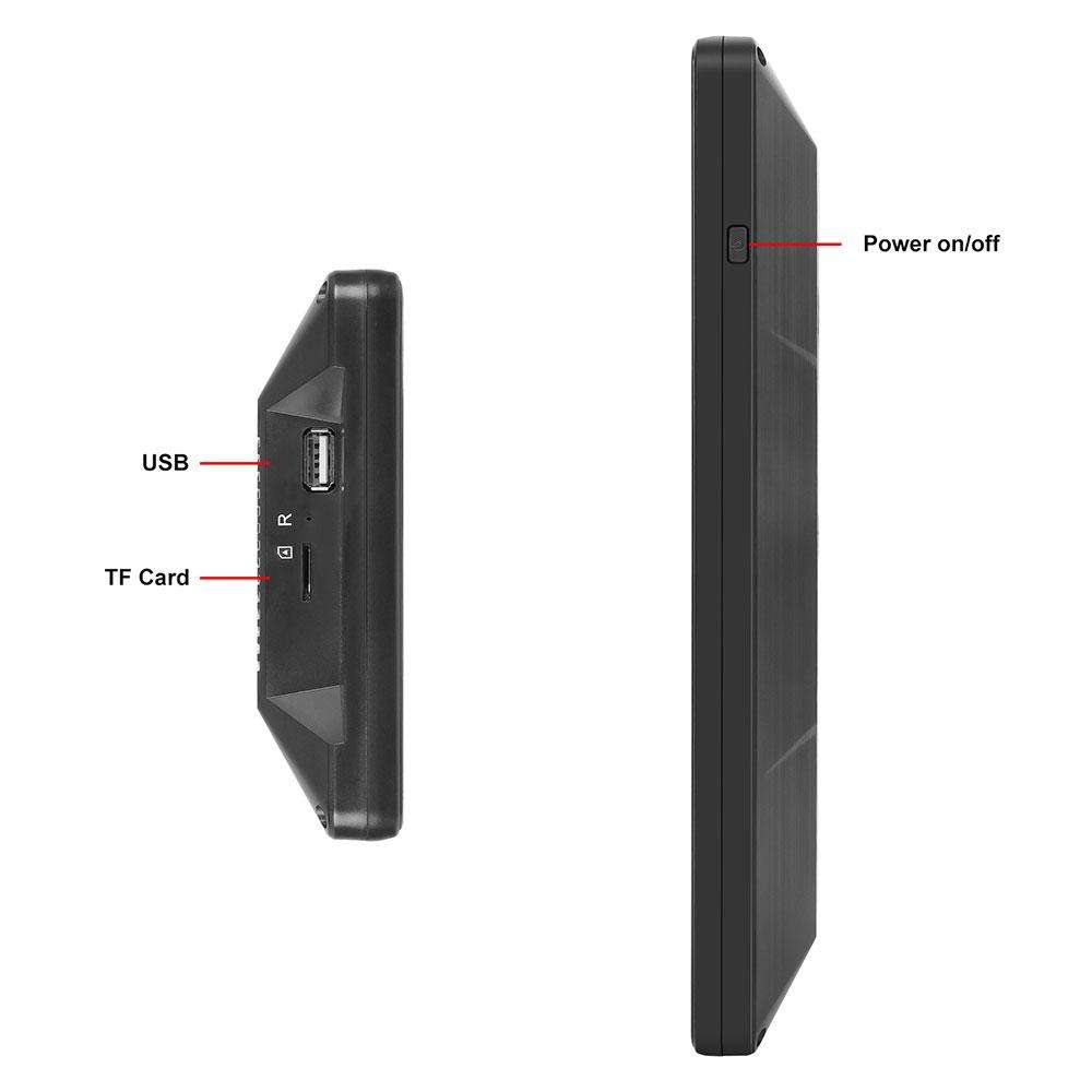 10.36 inch Trucks Electronic Rear-View Mirror Digital HD Wired Touchscreen 2 in 1 Set with BSD DVRs(