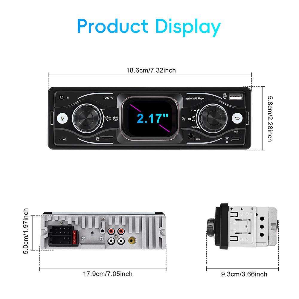 2.17 inch Car HD Touchable Screen Single Din MP5 Player, Specification:Standard+64GB memory card