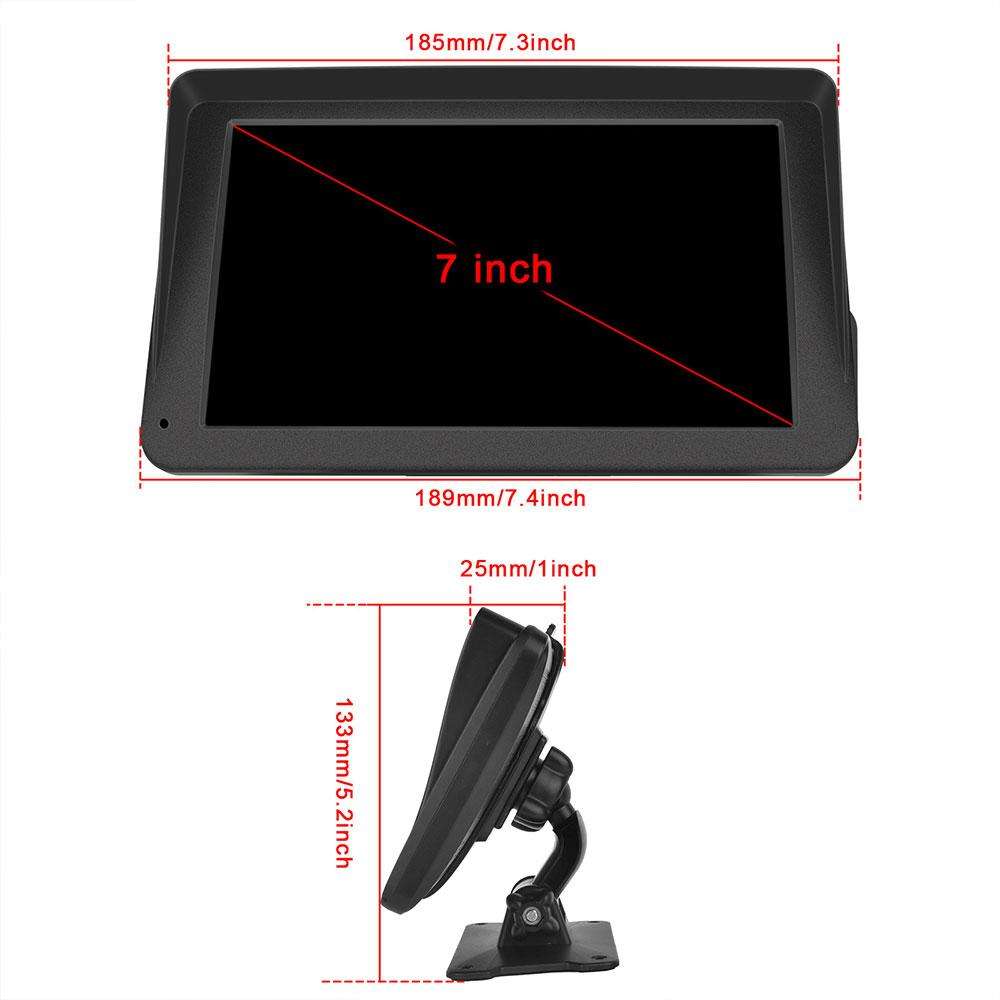 7 inch Center Portable Screen Wireless CarPlay Car Navigation System, Specification:Without Sunshade