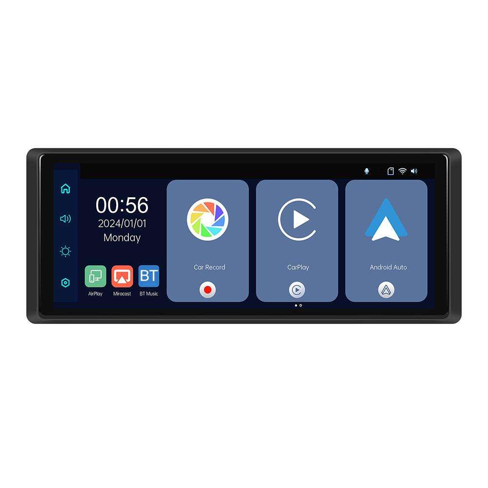 8.1 inch 2K Center CarPlay Auto Car Portable Navigation Screen, Specification:Standard+Reversing Cam