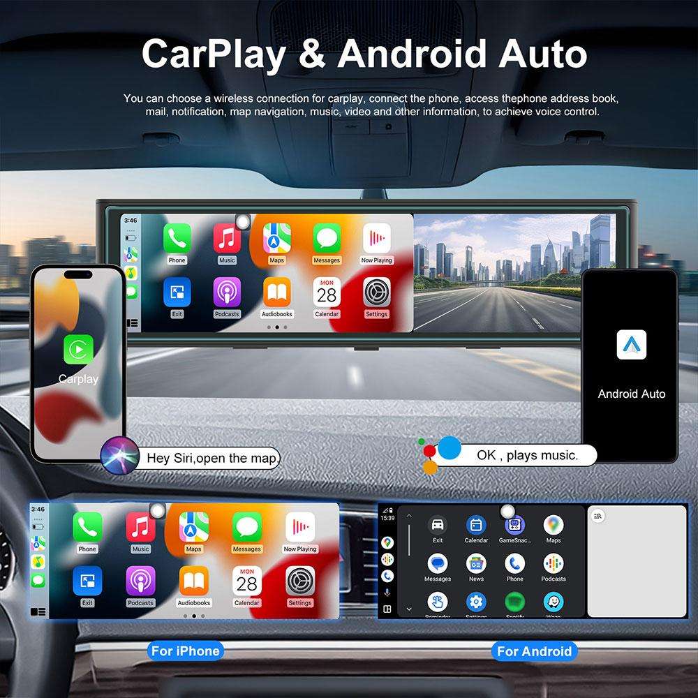 10.99 inch 4K Center CarPlay Auto Car Portable Navigation Screen, Specification:Standard