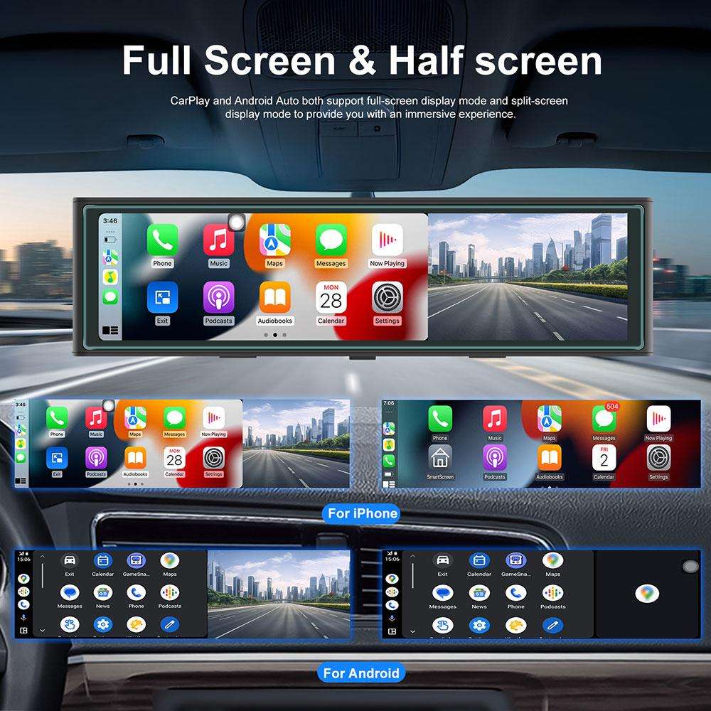 10.99 inch 4K Center CarPlay Auto Car Portable Navigation Screen, Specification:Standard