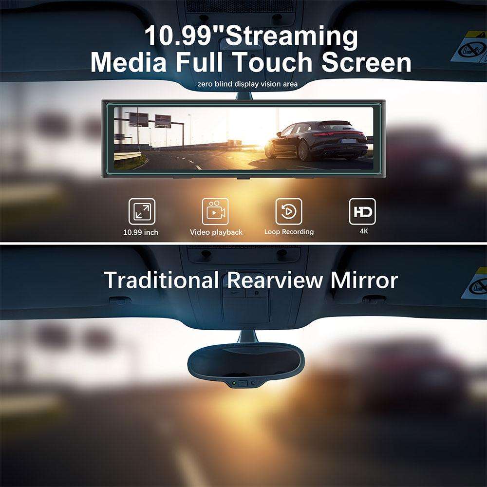 10.99 inch 4K Center CarPlay Auto Car Portable Navigation Screen, Specification:Standard+Reversing C
