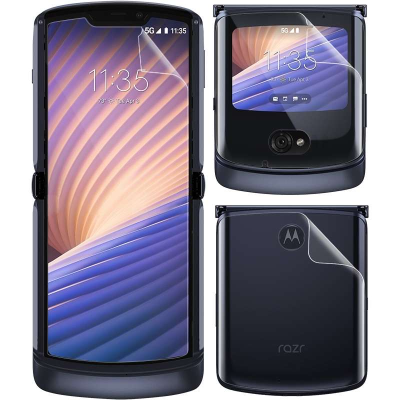 For Motorola Razr 5G IMAK Hydrogel Film III Full Coverage Screen + Back Cover Protector