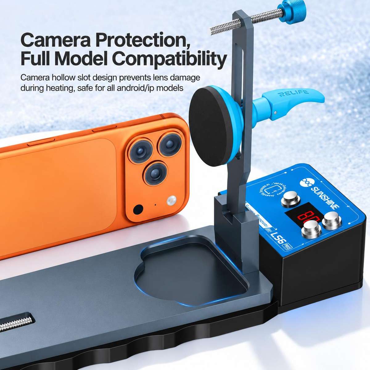 SUNSHINE LS6 Pro Cold or Heated Dual-Use Screen Separator, Plug:EU Plug