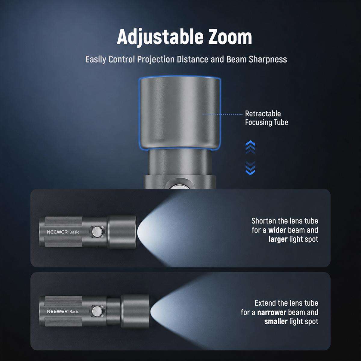 NEEWER BASICS FL10 10W Portable Photography Flashlight, Type:FL10 Light Kit with Tripod