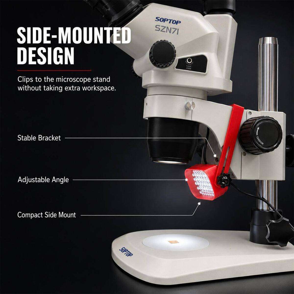 FX18 Side-Mounted High-Brightness Adjustable-Focus LED Microscope Light Source