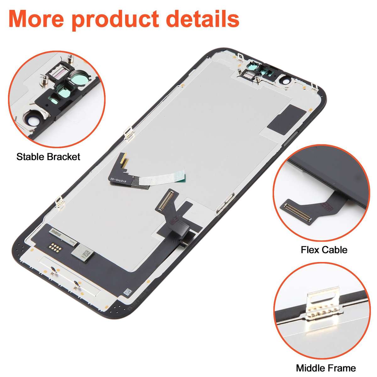 RJ Hard OLED Screen For iPhone 16e