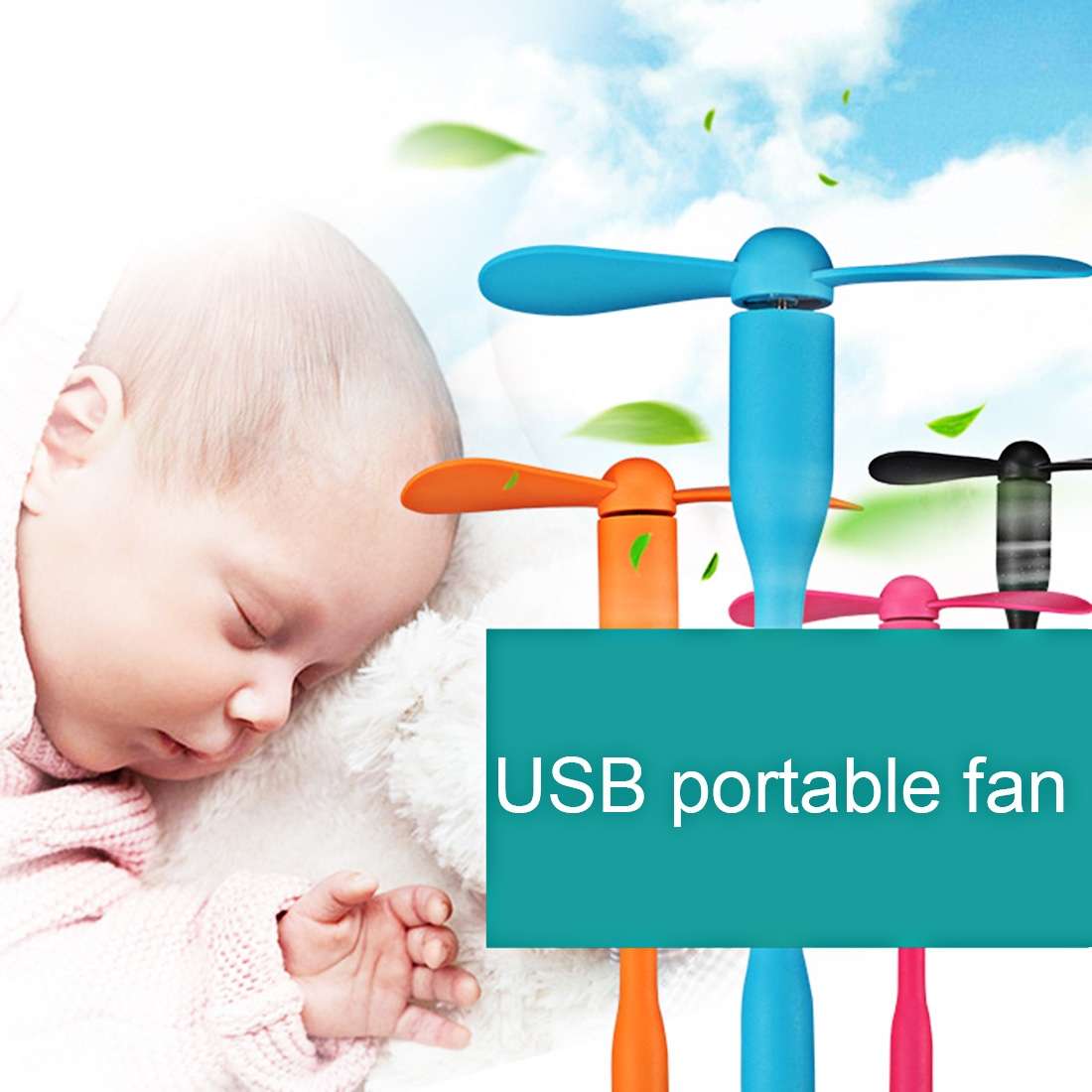 2 in 1 Portable Micro USB Port Mini Fan