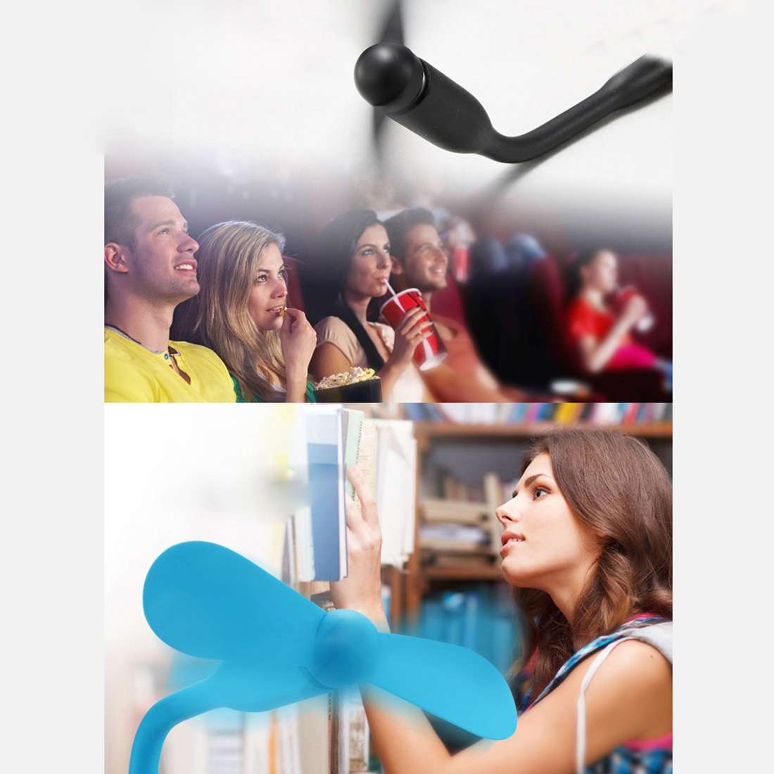 2 in 1 Portable Micro USB Port Mini Fan