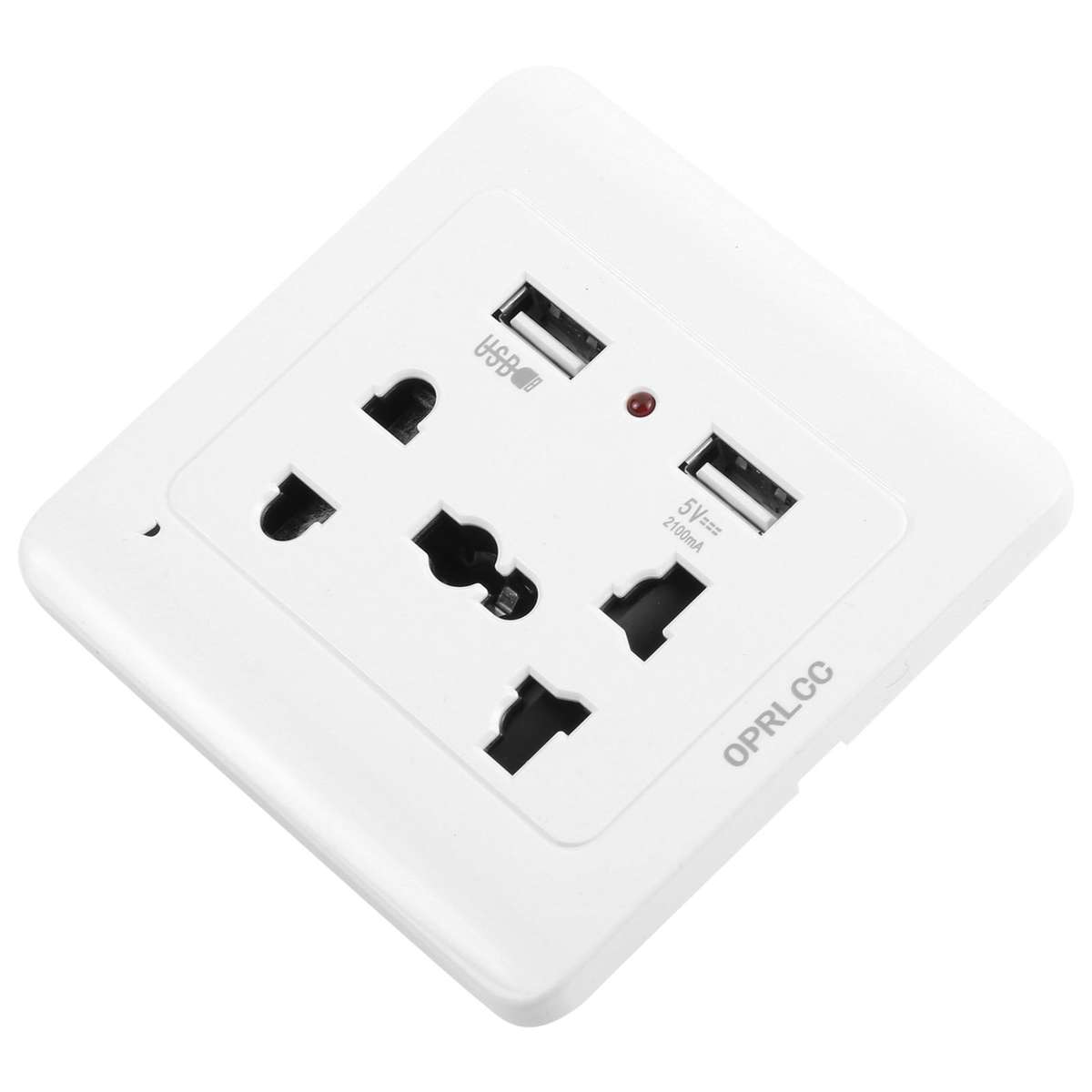 Universal Standard Wall Socket with 2 x USB Ports