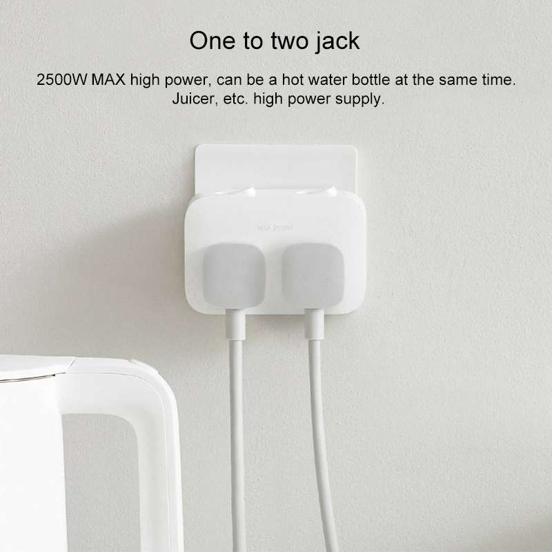 Original Xiaomi Mijia Power Socket Strip 2 Sockets Plug Extension Patch Board with 2 Control Switc