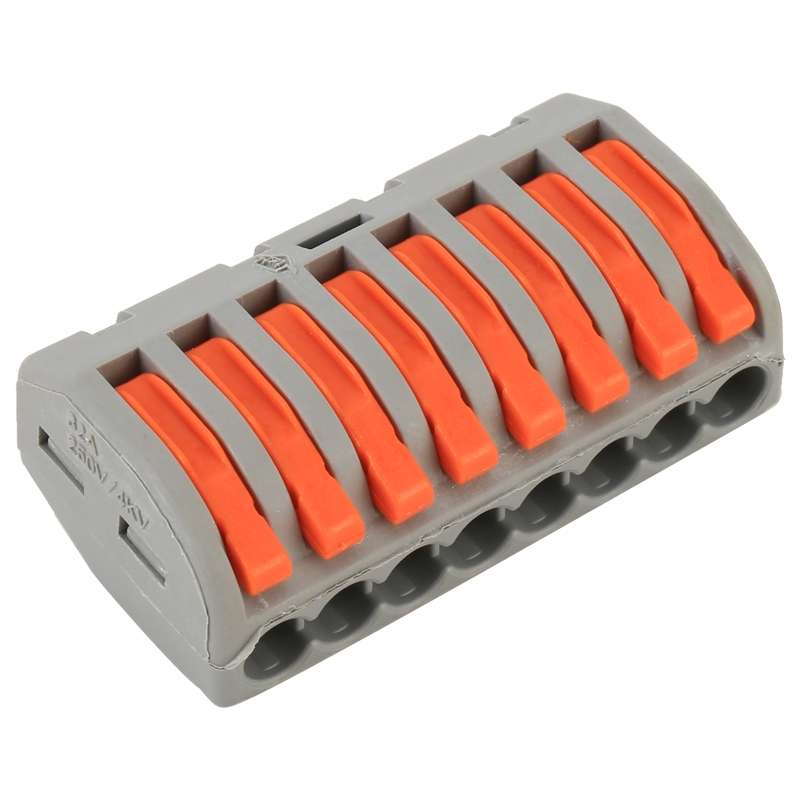 10 PCS 8 Port PCT Series Architectural Wiring Connector LED Lamp Conductor Distributor Junction Box
