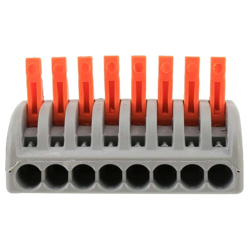 10 PCS 8 Port PCT Series Architectural Wiring Connector LED Lamp Conductor Distributor Junction Box