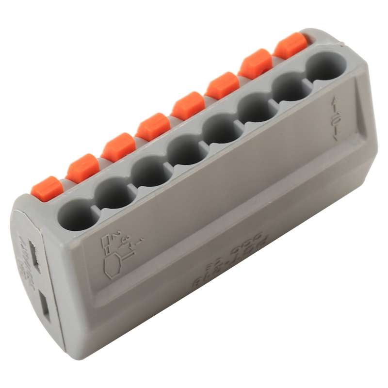 10 PCS 8 Port PCT Series Architectural Wiring Connector LED Lamp Conductor Distributor Junction Box