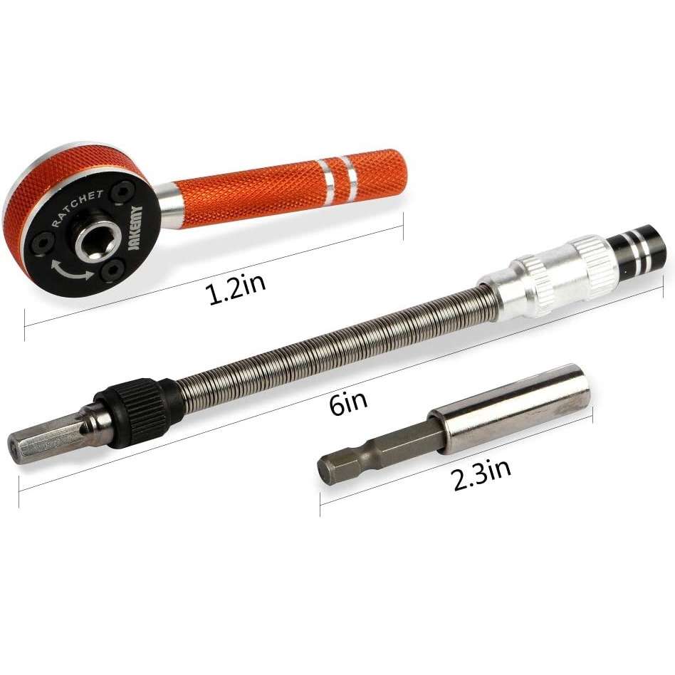 JAKEMY JM-6119 19 in 1 Multipurpose Precision Screwdriver Ratchet Repair Tools Kit for Tablets & M