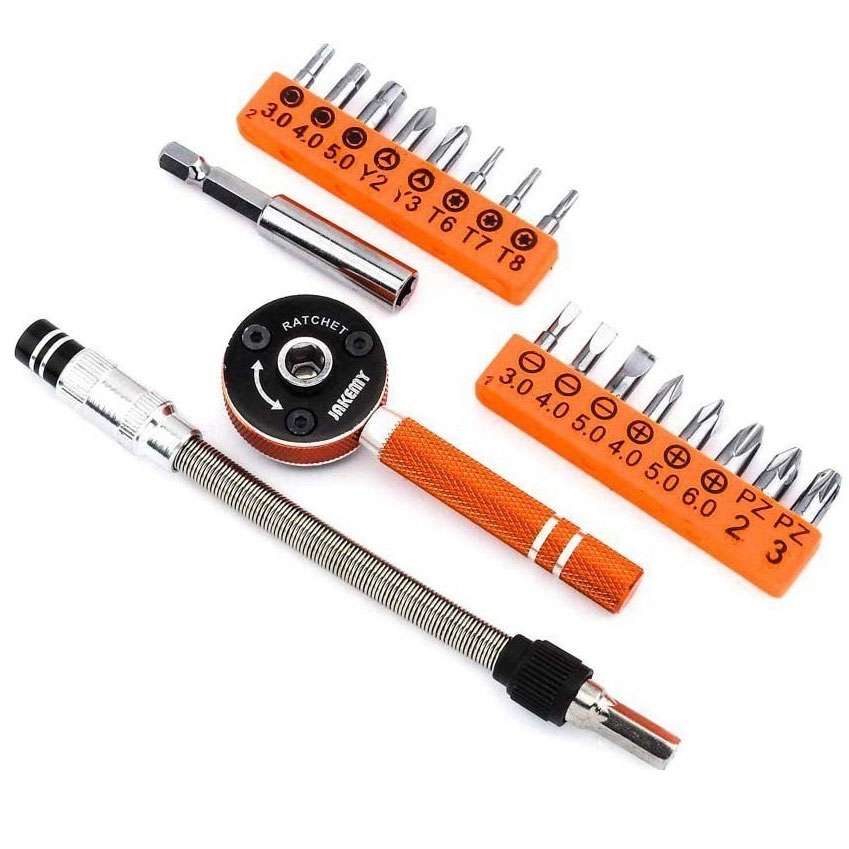 JAKEMY JM-6119 19 in 1 Multipurpose Precision Screwdriver Ratchet Repair Tools Kit for Tablets & M