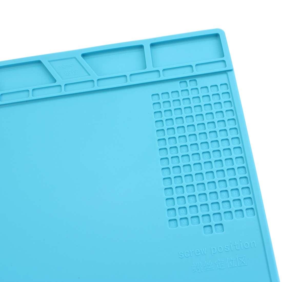Maintenance Platform High Temperature Heat-resistant Repair Insulation Pad Silicone Mat ... (Blue)