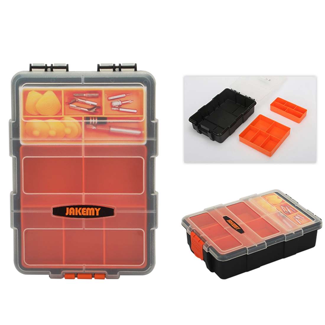 JAKEMY JM-Z20 Screwdriver Hardware Repair Tools Multi-purpose Components Double Deck Storage Box