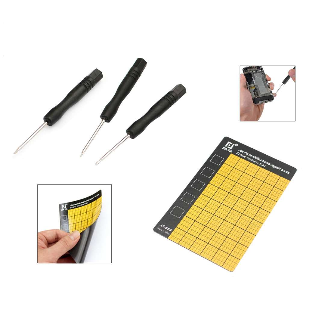 JF-8147 14 in 1 Metal + Plastic iPhone Dedicated Disassemble Repair Tool Kit