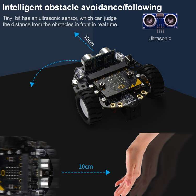 Yahboom Tinybit Smart Robot Car Compatible with Micro:bit V2/1.5 board, without Micro:bit V2/V1.5 Bo