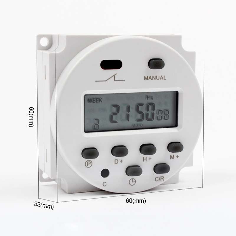CN101A DC12V Microcomputer Time Switch Digital LCD Power Timer