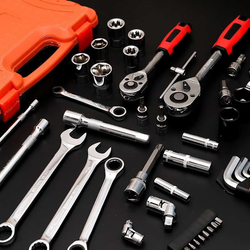 61 In 1 Multi-function Car Repair Combination Toolbox Ratchet Wrench Set