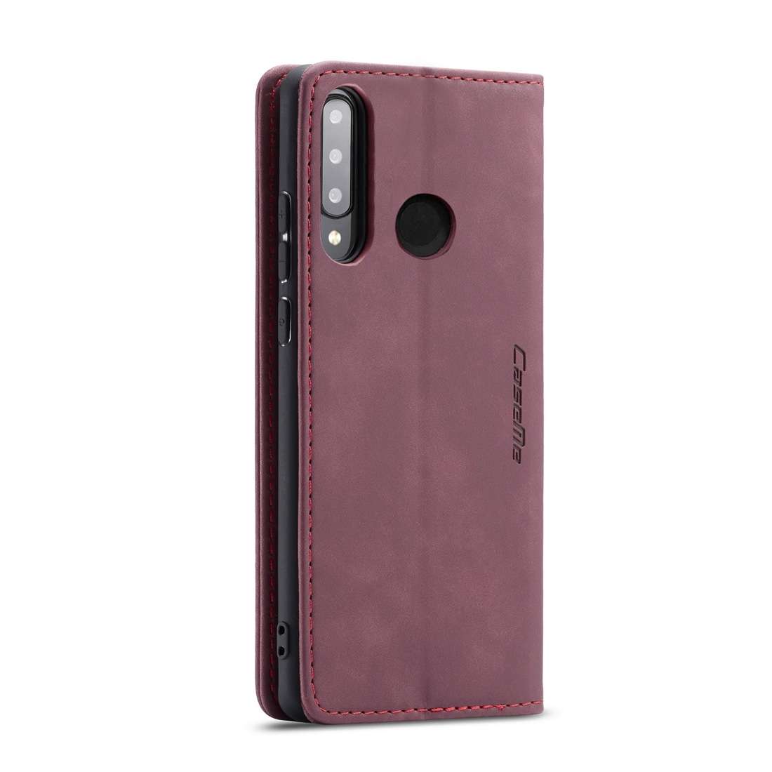 CaseMe-013 Multifunctional Retro Frosted Horizontal Flip Leather Case for Huawei P3 ... (Wine Red)