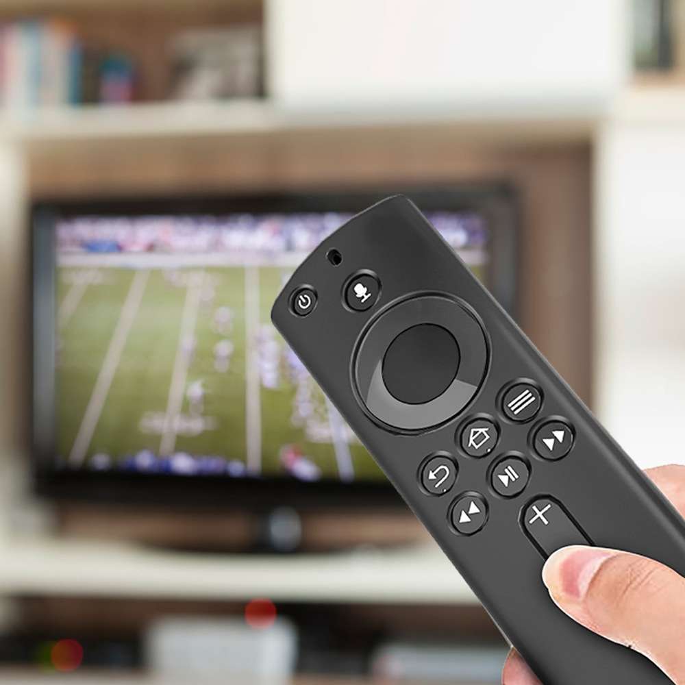 Non-slip Texture Washable Silicone Remote Control Cover for Amazon Fire TV Remote Controller (Red)