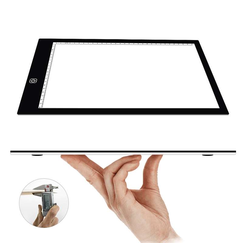 A4 Size 5W 5V LED Three Level of Brightness Dimmable Acrylic Copy Boards for Anime Sketch Drawing